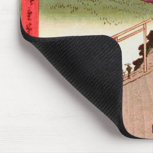 Japans dorp met berg muismat (Hoek)