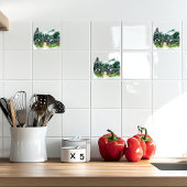 Japans dorp tegeltje