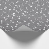 Japans draaiboek, grijs / grijs en wit cadeaupapier (Hoek)