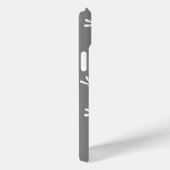 Japans draaiboek, grijs / grijs en wit Case-Mate iPhone case (Achterkant / Rechts)