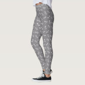 Japans draaiboek, grijs / grijs en wit leggings (Links)