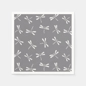 Japans draaiboek, grijs / grijs en wit servetten (Voorkant)