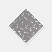 Japans draaiboek, grijs / grijs en wit servetten (Hoek)