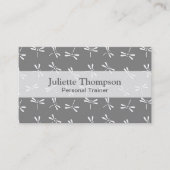 Japans draaiboek, grijs / grijs en wit visitekaartje (Voorkant)