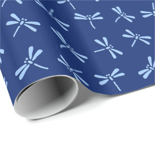 Japans draaiboek, kobalt en Sky Blue Cadeaupapier