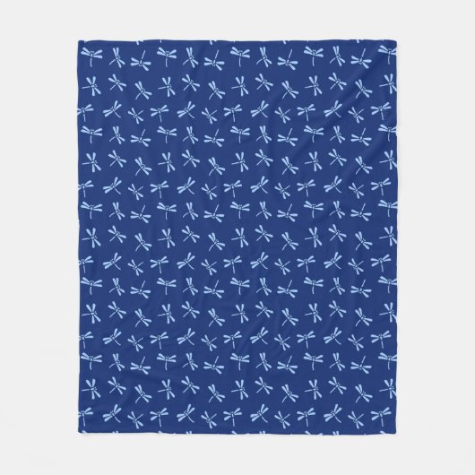 Japans draaiboek, kobalt en Sky Blue Fleece Deken (Voorkant)