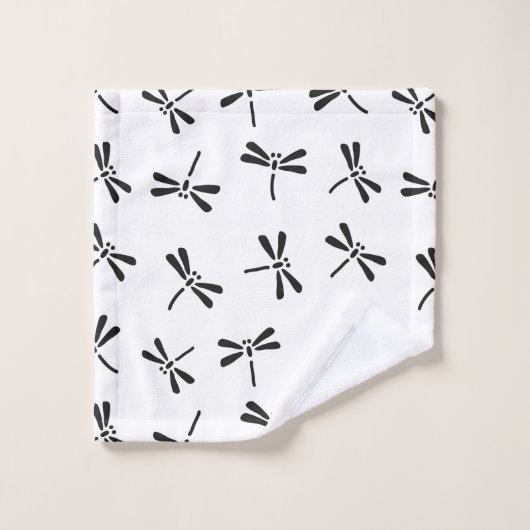 Japans draaiboek, zwart-wit bad handdoek (Wasdoekje)