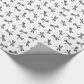 Japans draaiboek, zwart-wit cadeaupapier (Hoek)