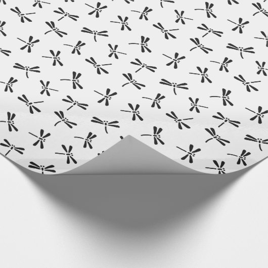 Japans draaiboek, zwart-wit cadeaupapier (Hoek)