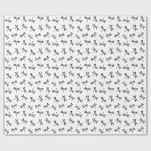 Japans draaiboek, zwart-wit cadeaupapier (Vlak)