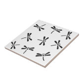 Japans draaiboek, zwart-wit tegeltje (Zijkant)