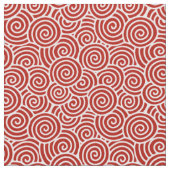 Japans draaipatroon - diep rood en wit stof (Close Up)
