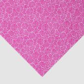 Japans draaipatroon - fuchsia roze en wit tissuepapier (Detail)