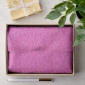 Japans draaipatroon - fuchsia roze en wit tissuepapier (Geschenk)