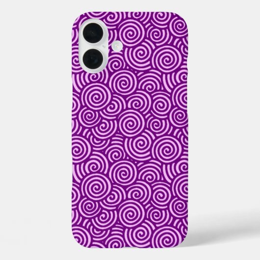 Japans draaipatroon - orchidee roze en paars Case-Mate iPhone case (Achterkant)