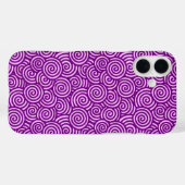 Japans draaipatroon - orchidee roze en paars Case-Mate iPhone case (Achterkant (horizontaal))