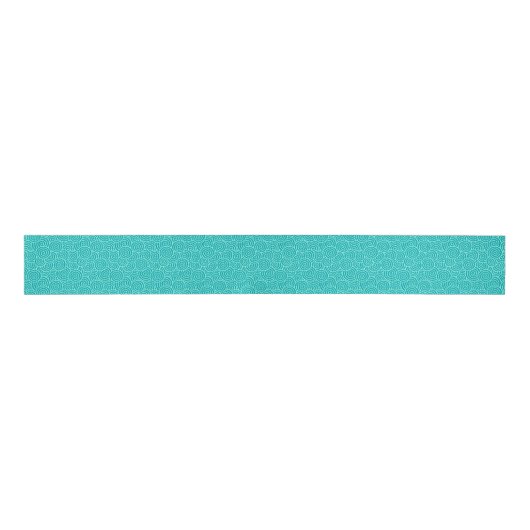 Japans draaipatroon - turquoise en aqua grosgrain lint (Voorkant)
