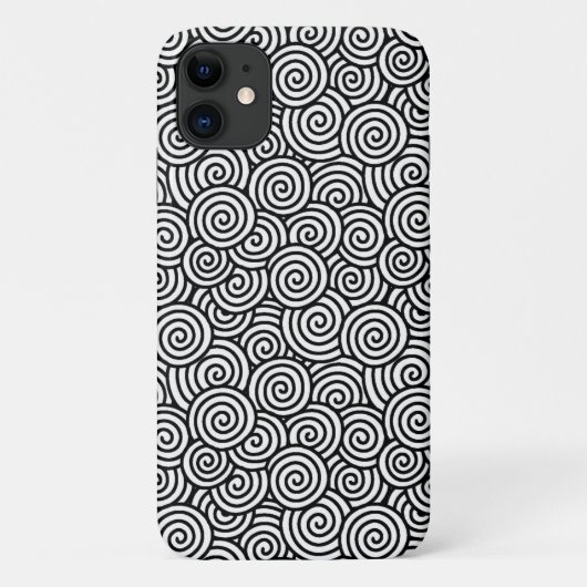 Japans draaipatroon - wit en zwart Case-Mate iPhone case (Achterkant)