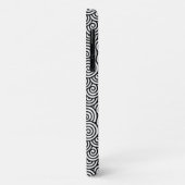 Japans draaipatroon - wit en zwart Case-Mate iPhone case (Achterkant/links)