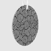 Japans draaipatroon - wit en zwart ornament (voorkant)