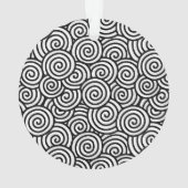 Japans draaipatroon - wit en zwart ornament (achterkant)
