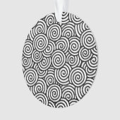 Japans draaipatroon - wit en zwart ornament (voorkant)