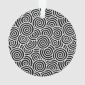 Japans draaipatroon - wit en zwart ornament (achterkant)