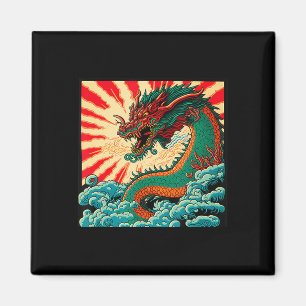 Japans dragon Anime Japan Chinese Dragons Tattoo Magneet