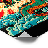 Japans dragon Anime Japan Chinese Dragons Tattoo Poster (Hoek)