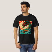 Japans dragon Anime Japan Chinese Dragons Tattoo T-shirt (Voorkant volledig)