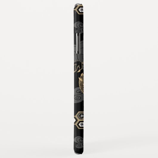 Japans dragon Black en Gold Case-Mate iPhone Case (Achterkant/rechts)