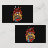 Japans dragon Cyberpunk Samurai Koi Fish Aesthet Visitekaartje (Voorkant / Achterkant)