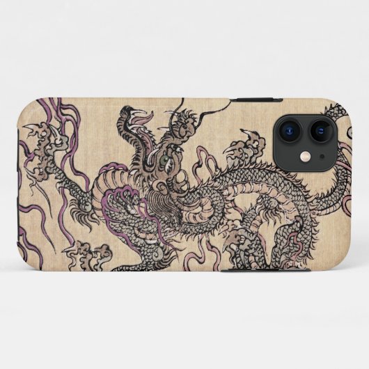  Japans Dragon Fantasy Art iPhone Case (Achterkant (horizontaal))