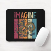 Japans Dragon Imagine Retro Fantasy Mythische Mann Muismat (Met muis)