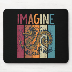 Japans Dragon Imagine Retro Fantasy Mythische Mann Muismat