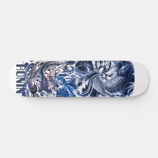 Japans dragon Koi Phoenix Skateboard Deck (Horizontaal)