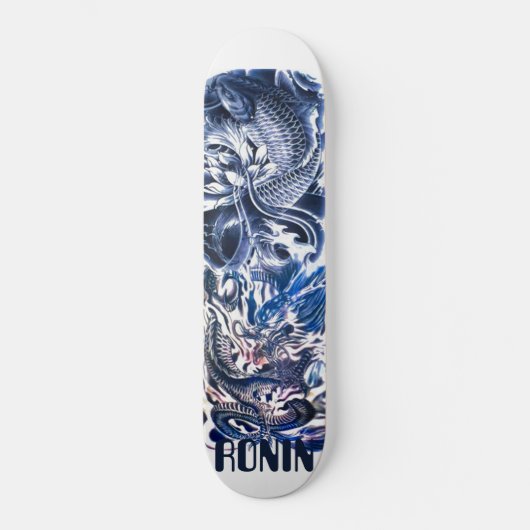 Japans dragon Koi Phoenix Skateboard Deck (Voorkant)