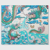 JAPANS DRAGON Wrapping Paper Cadeaupapier (Vlak)