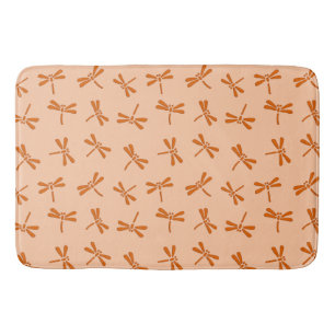 Japans Dragonfly-patroon, Mandarijns-Sinaasappel Badmat