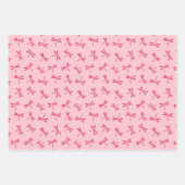 Japans Dragonfly Pattern, marine. Koraal, groen Inpakpapier Vel (Voorkant 2)