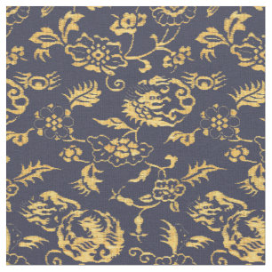  Japans Draken, Vogels & Bloemen Patroon Stof