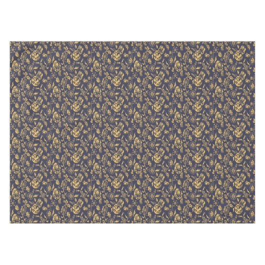 Japans Draken, Vogels & Bloemen Patroon Tafelkleed (Voorkant (Horizontaal))