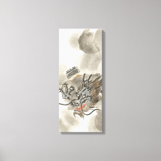 Japans Drakenkrijger Canvas Afdruk (Voorkant)