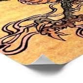  Japans drakenschildpad afdrukken Poster (Hoek)