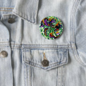 Japans drakenTattoo Ronde Button 5,7 Cm (In situ)