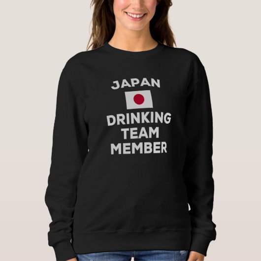 japans Drink teamlid vlag matching Trui (Voorkant)