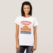 Japans droom T-shirt | Retro  Rising Sun (Voorkant volledig)