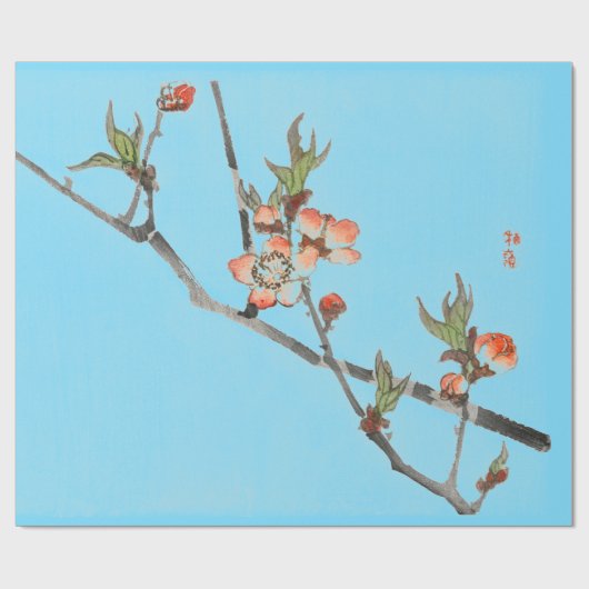 Japans drukwerk van kersenbloesem cadeaupapier (Vlak)