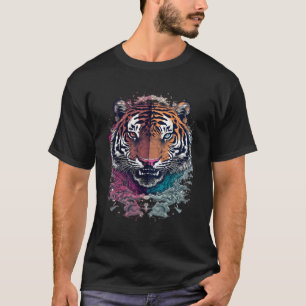Japans Dueling Aziatische Tijgers Tattoo Retro 80' T-shirt