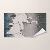 Japans Egrets Koson kranen wintersneeuw Bad Handdoek (Handdoek)